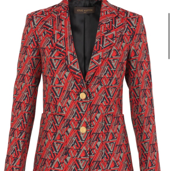Louis Vuitton Red Monogram Blazer - Picture 1 of 7